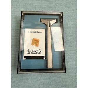 VTG Wilkinson Sword Bonded Razor System 5 Blades Case & Instructions England UK